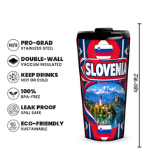 Slovenia 480ml insulated tumbler features and size