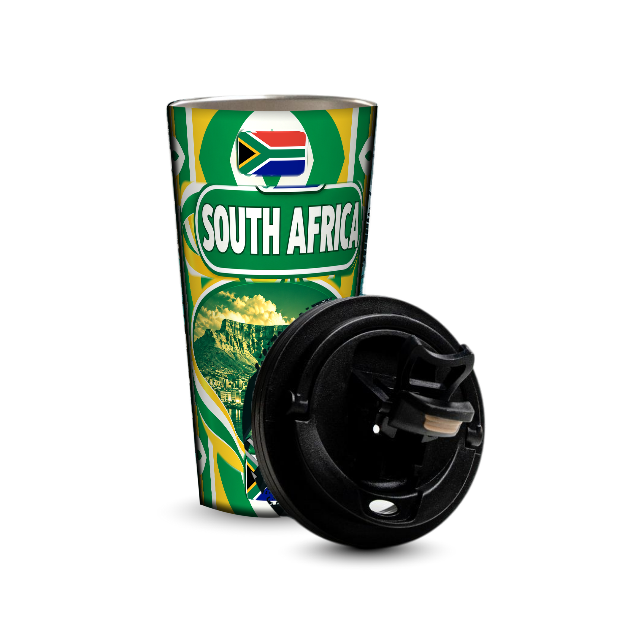 South Africa 480ml tumbler with removable leak-proof lid