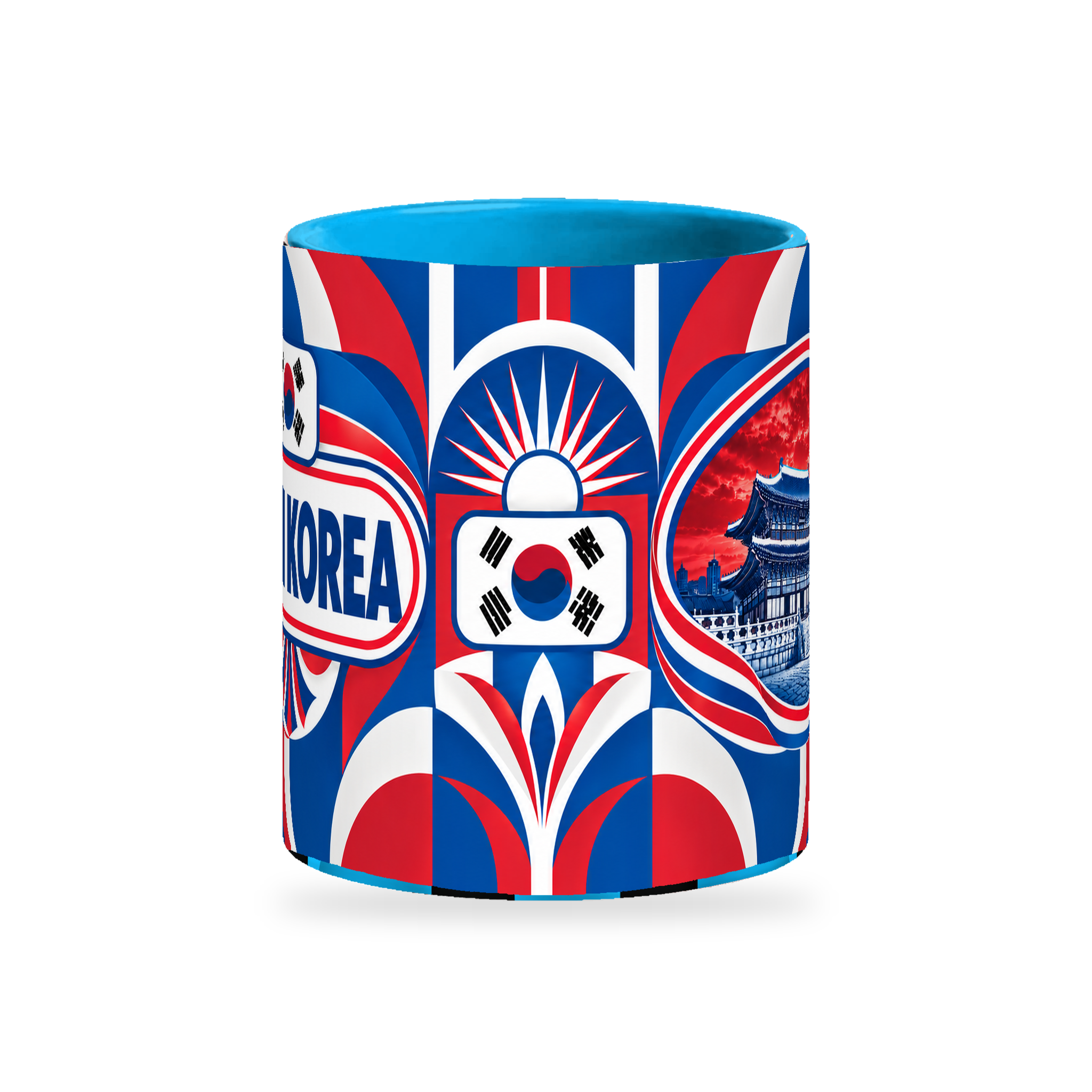 South Korea Mug – 320ml — centre view on white with a soft shadow