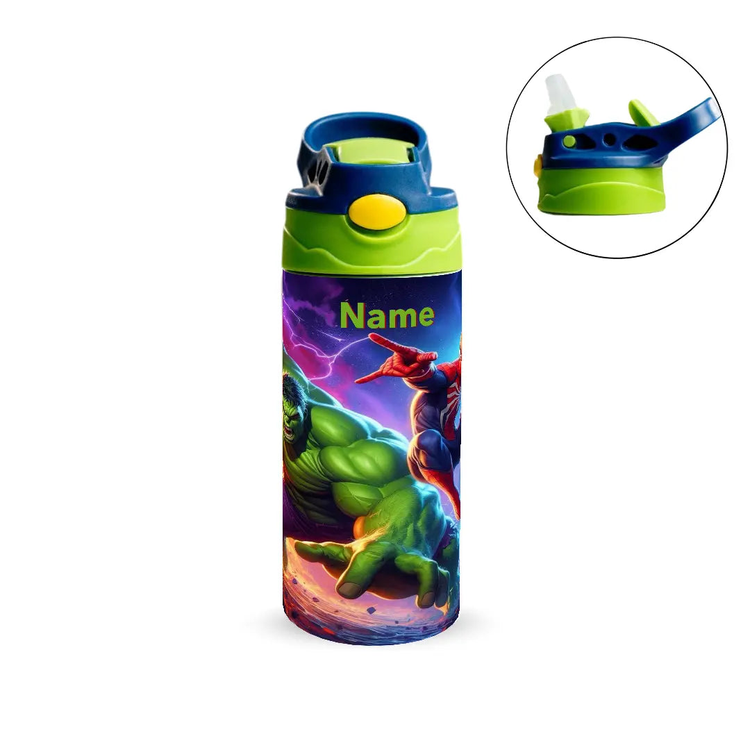 Spider-Man & Hulk Power Bottle 350 & 500ML Fann Bliss