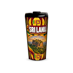 Sri Lanka 480ml tumbler front view with country design