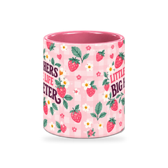 Strawberry Classroom Teacher Mug – 320ml — center view on a transparent background
