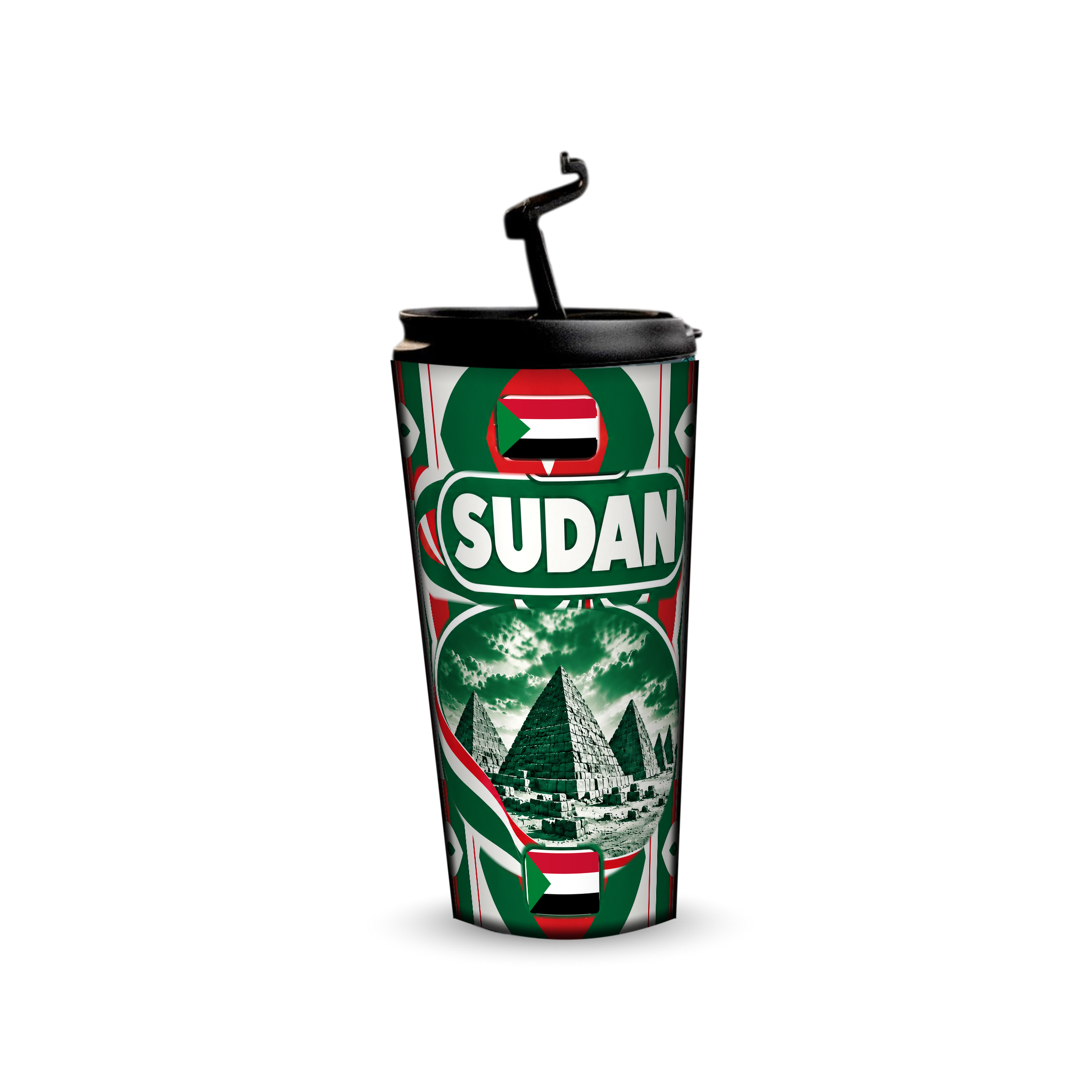 Sudan 480ml tumbler with reusable straw