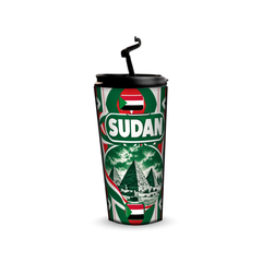 Sudan 480ml tumbler with reusable straw