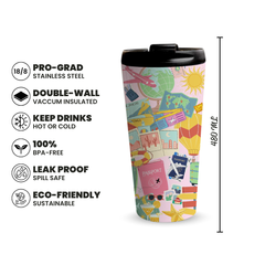 Sunshine Escape 480ml Tumbler by Fann Bliss — 480ml capacity and key features