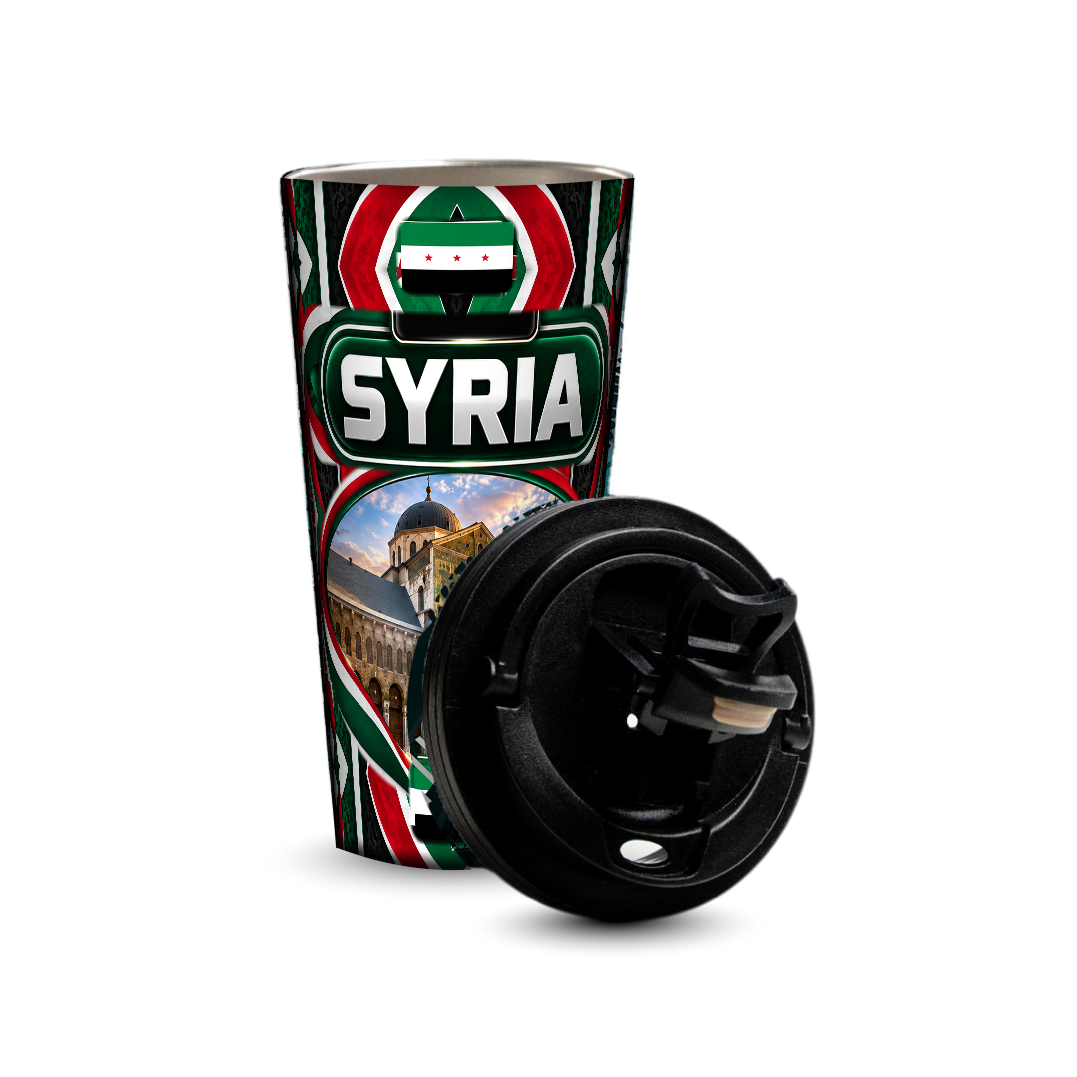 Syria 480ml tumbler with removable leak-proof lid