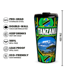 Tanzania 480ml insulated tumbler features and size