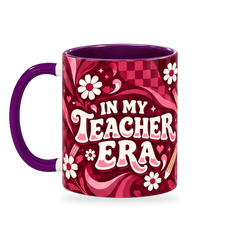 Teacher Era Mug – 320ml — left view on a transparent background