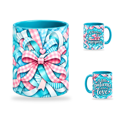 Teacher Superpower Mug – 320ml, Teal ceramic mug, centre-pattern of the Teacher’s Day artwork