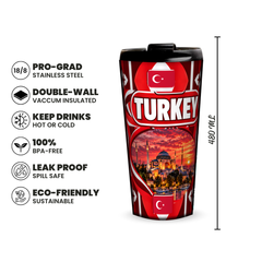 Turkey 480ml insulated tumbler features and size