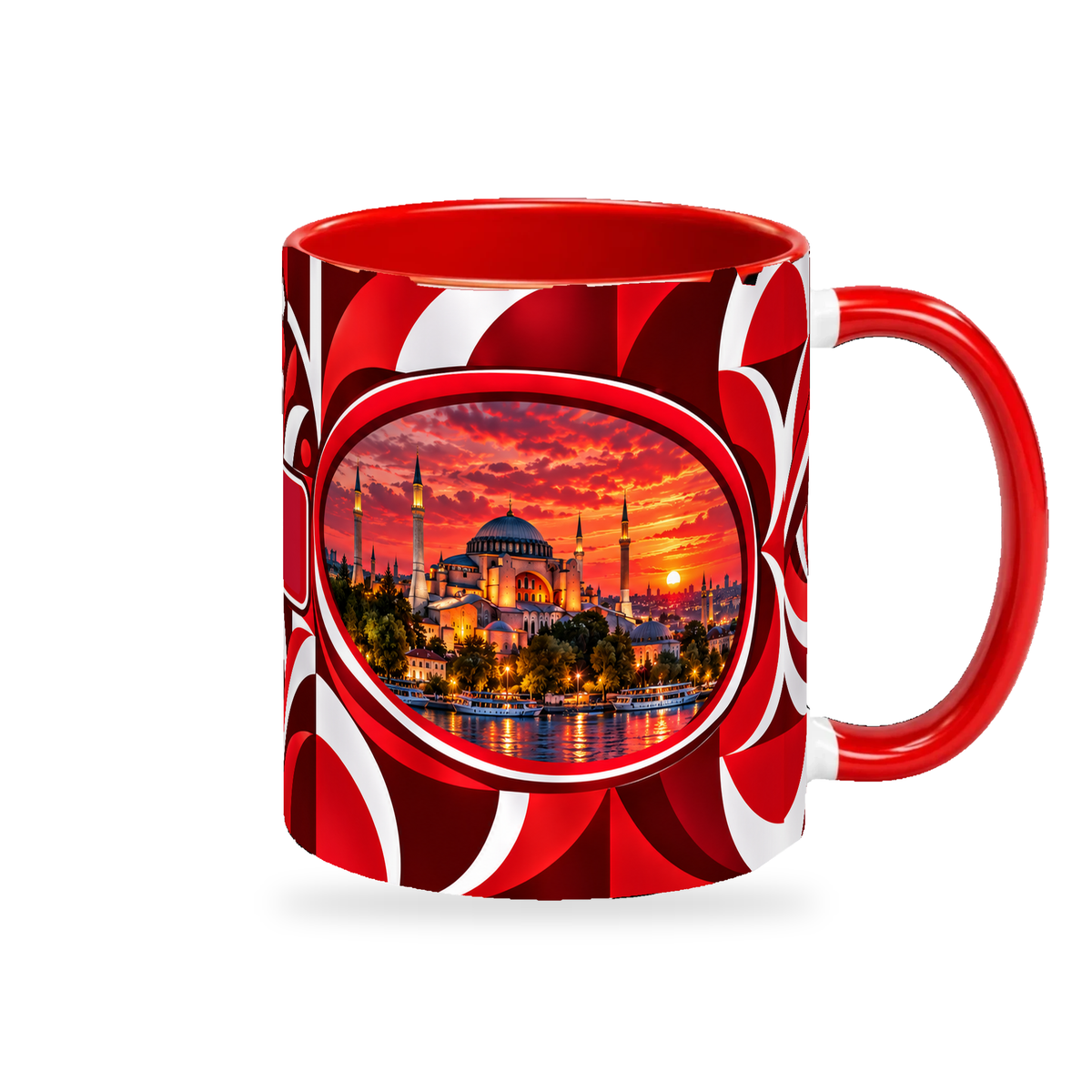 Turkey Mug – 320ml — right-handle view on a white background with a soft shadow