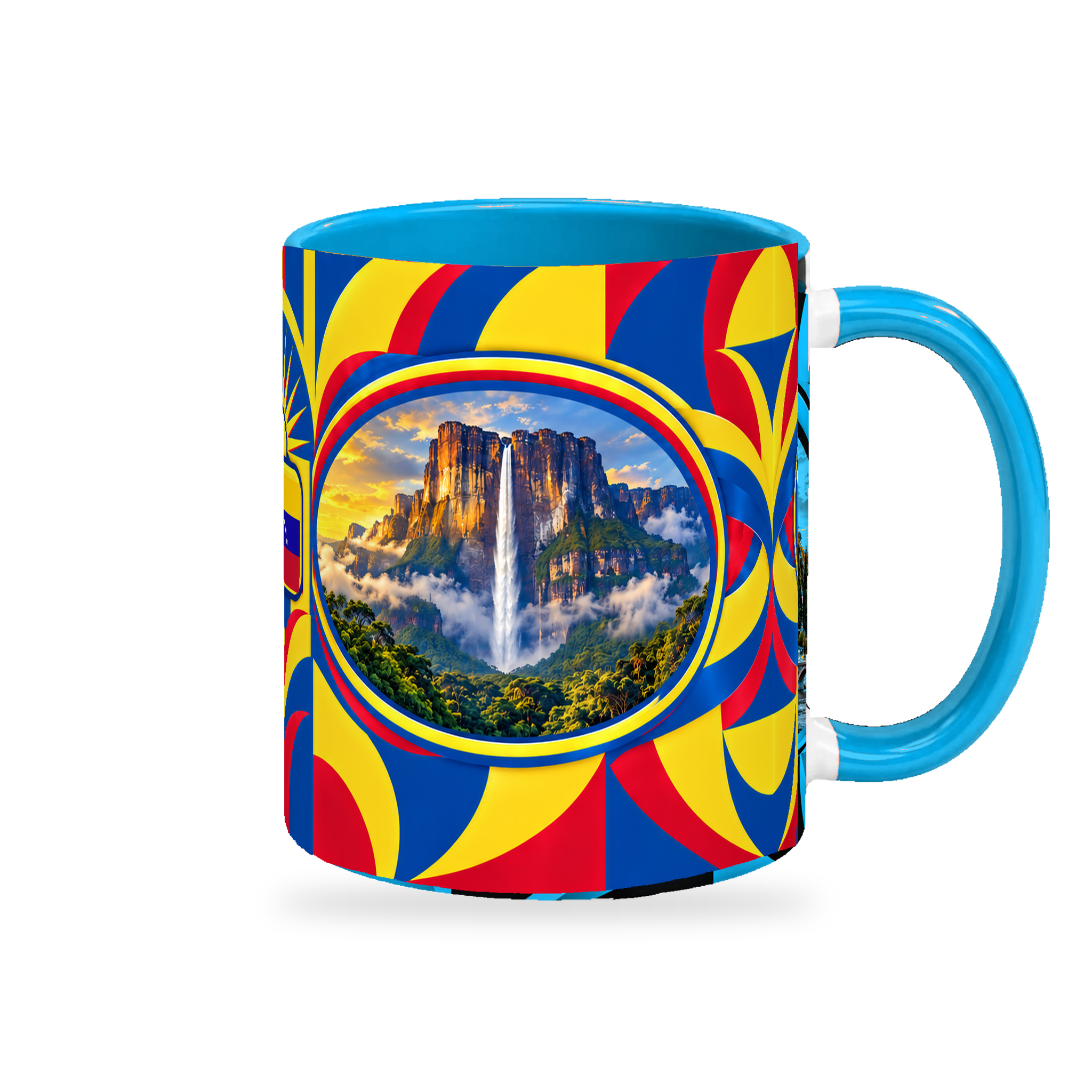 Venezuela Mug – 320ml — right-handle view on white with a soft shadow