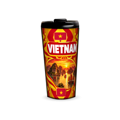 Vietnam 480ml tumbler front view with country design