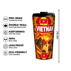 Vietnam 480ml insulated tumbler features and size