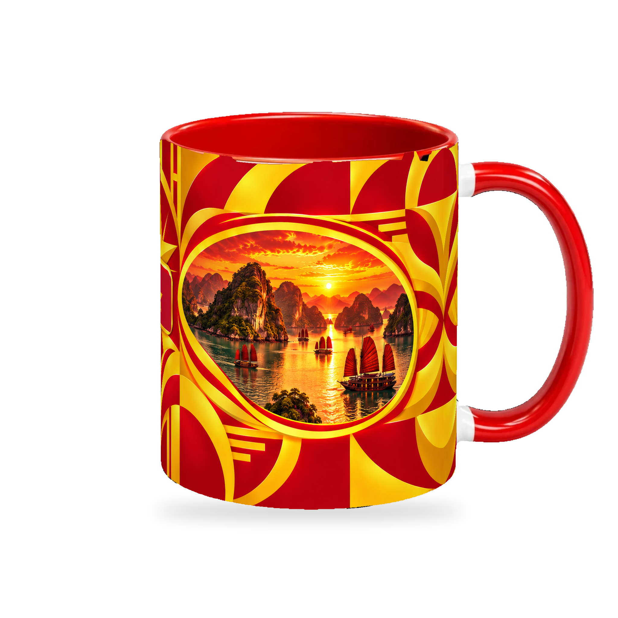 Vietnam Mug – 320ml — right-handle view on a white background with a soft shadow