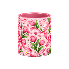 With You Pinktober Mug – Pink, 320ml, centre wrap view