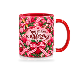 Work Of Heart Mug – 320ml — right view on a transparent background