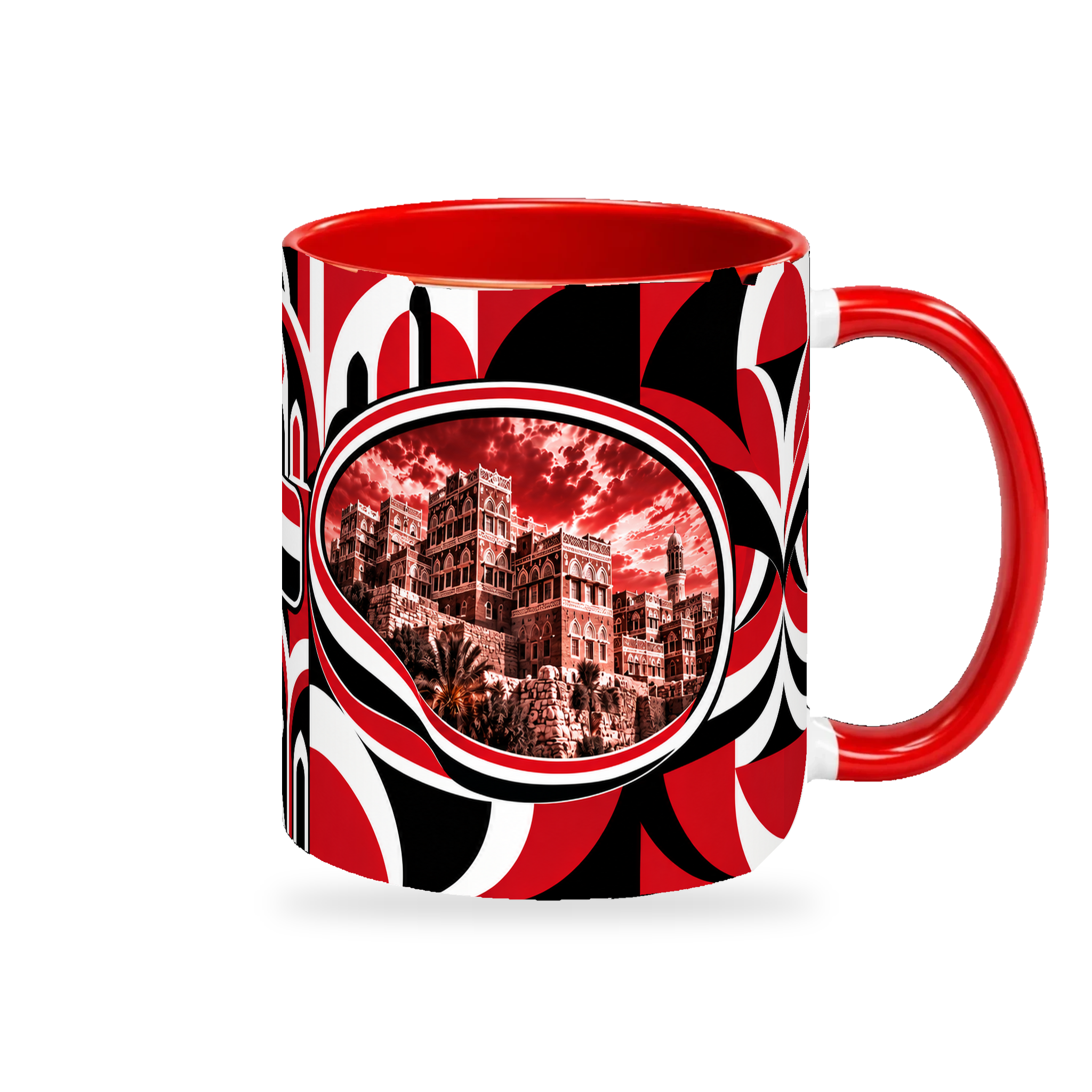 Yemen Mug – 320ml — right-handle view on a white background with a soft shadow
